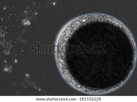 graphic of the fantasy universe for background, Planets in deep dark space, Abstract of universe 