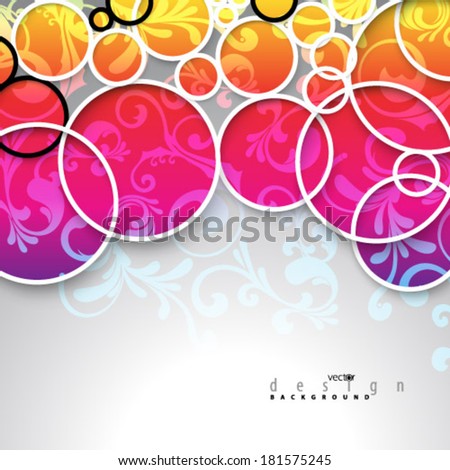 Simple Colorful Circles Background