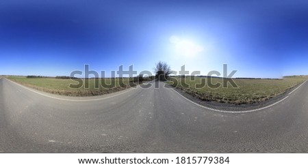 Asphalt Country Roadr HDRI Panorama