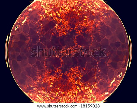alien hot distorted sun