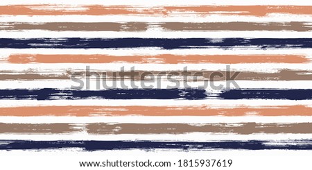 Trendy watercolor brush stripes seamless pattern. Ink paintbrush lines horizontal seamless texture for backdrop. Hand drown paint strokes graffiti artwork. For wallpaper.
