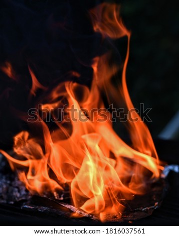 Art of fire - flames shape