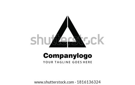 Triangle for simple logo design. Triangle vector template