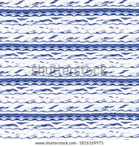 Modern nautical water wave stripe background. Swirl blur graphic abstract line seamless pattern.  Mariner sailor striped maritime illustration texture.