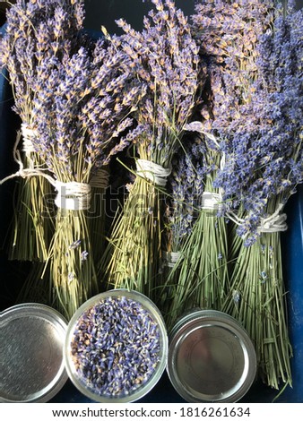 A great picture of some fresh cut lavender! 
