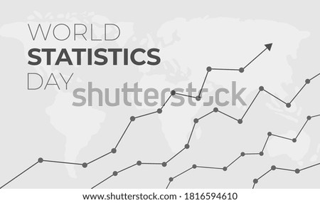 World Statistics Day Background Illustration