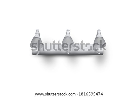 Glass & Metal lamp on white background