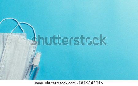 Surgical mask and antiseptic sanitizer spray 