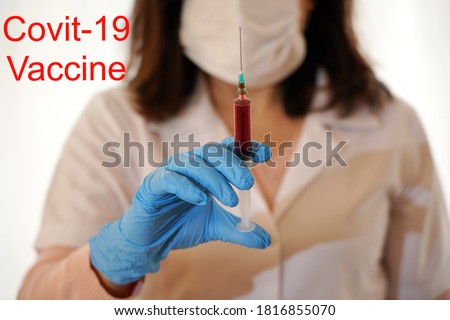 female doctor and COVID 19 vaccine