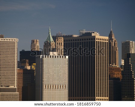 Manhattan skyline, New York, early morning