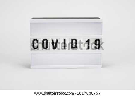 covid 19 cinema light box 