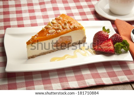 pumpkin cheesecake concept