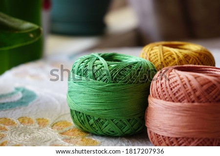 colorful sewing threads for stitching