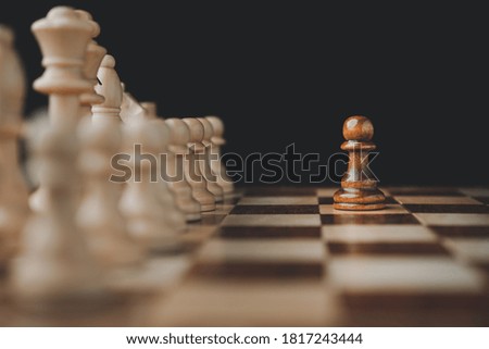 chess board game for ideas and competition and strategy, Leader and teamwork concept for success. Chess concept save the strategy.