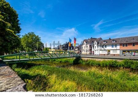 Riverside in Dillenburg, Hessen, Germany 