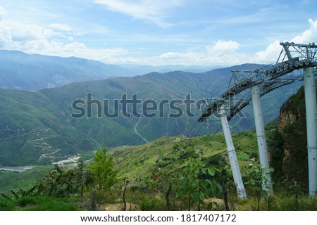 Landscape pictures from the chicamocha's river and canyon in Colombia