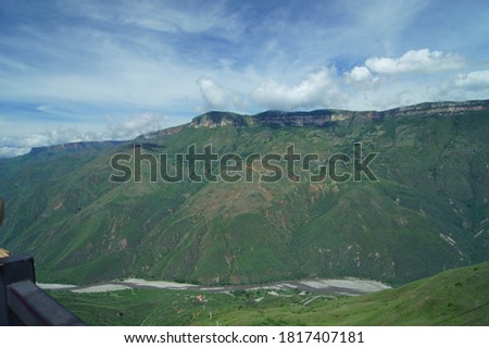 Landscape pictures from the chicamocha's river and canyon in Colombia