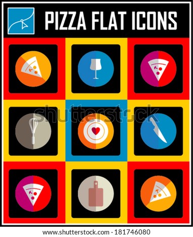  pizza slice flat icon