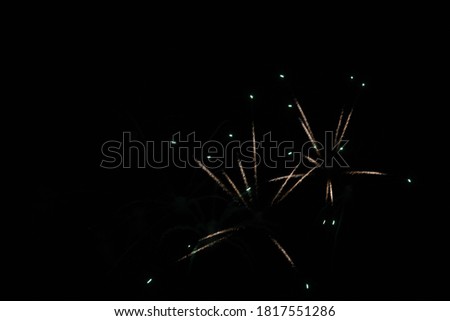 fireworks taken at a fair at night