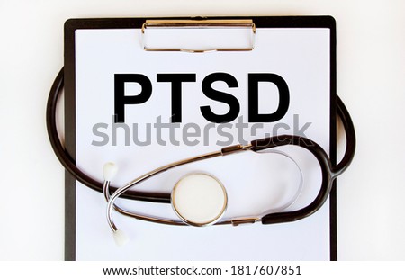 On the letter tablet is the inscription PTSD, next to the twistoscope.