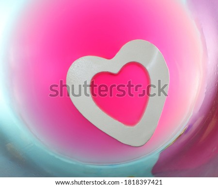 Valentine for the holiday. heart on a blurry colored background