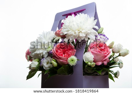 image of flower paper basket 