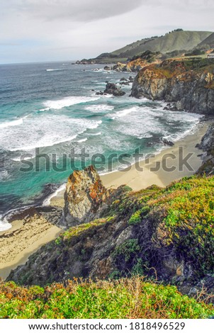 Rocky Pacific Coastline in Northern California