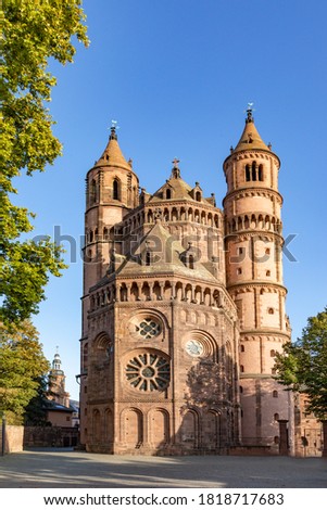 old historic cathedral of Worms, Germany