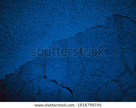 beautiful abstract grungy blue stucco wall background in cold mood. pantone of the year color concept background with space for text