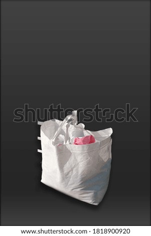 Mock-up Bag Isolated on black background