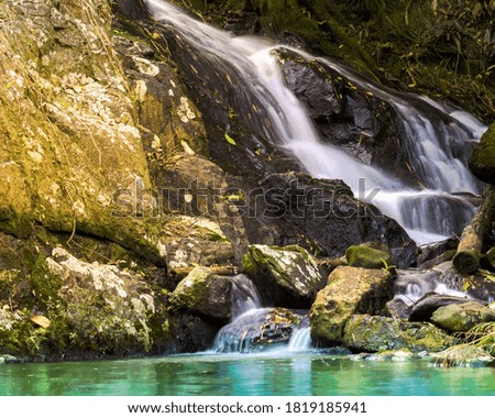 Pretty waterfall, peaceful, nature perfect, feel the peace through this picture