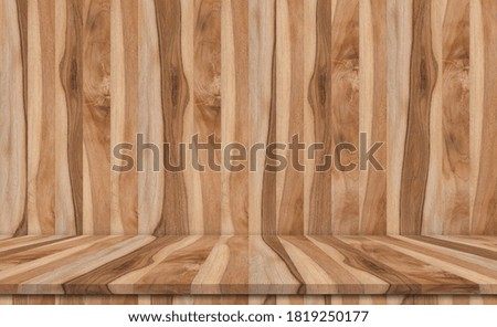 Empty wooden table for background