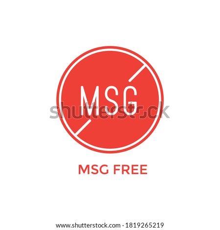 msg free label. Illustration decorative background design