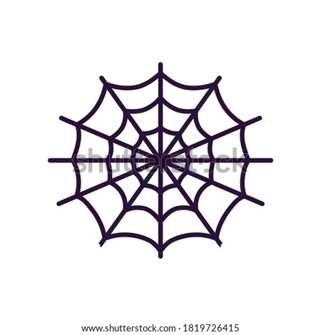 Isolated spiderweb icon. Halloween icon - Vector illustration