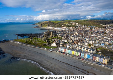 Aberystwyth, Ceredigion, West Wales, UK, popular tourist destination Royalty-Free Stock Photo #1819727657