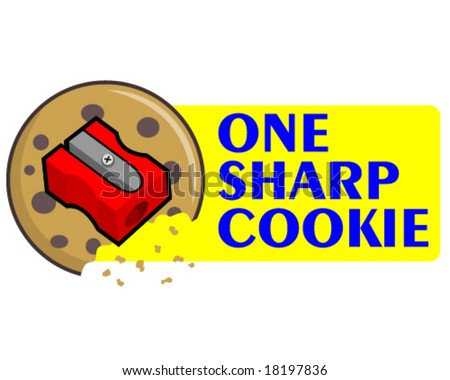 vector one sharp cookie, concept of intelligence