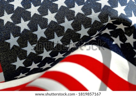 closeup of the American flag, background