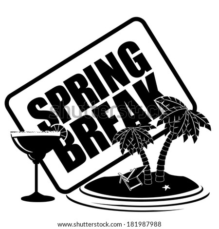 Spring break icon