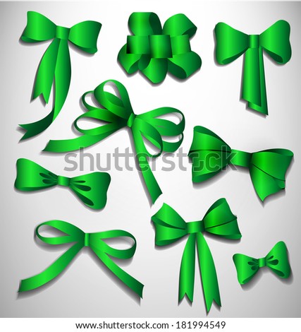   christmas bow collection. can be used banners, invitation