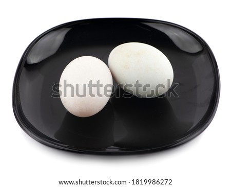 Duck eggs an isolated on white background 