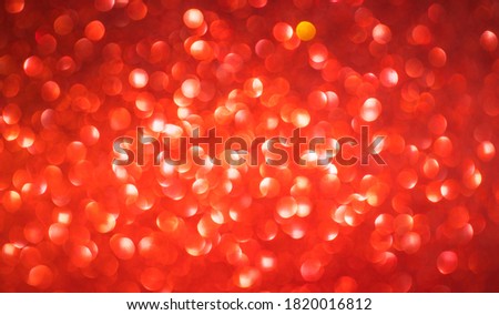 Abstract bokeh red circles for Christmas background.
 Valentine's Day defocused background.