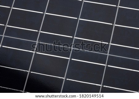 Close up of power solar panel , Photovoltaic power