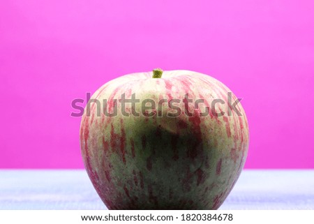 close-up of a organic and fresh apple