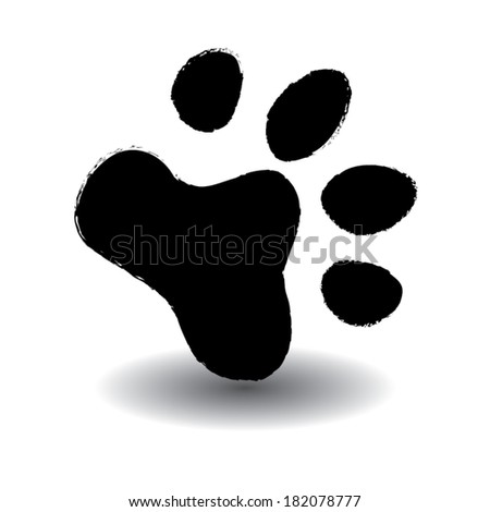 animal paws. vector illustration