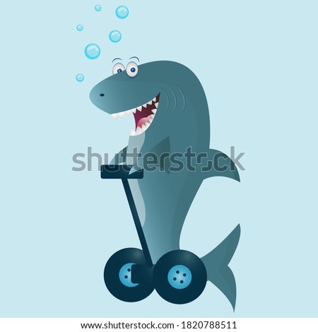 Shark at the bottom of the ocean