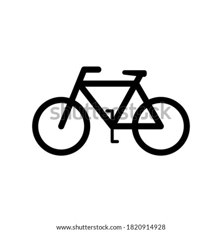 Vector illustration of a bicycle.