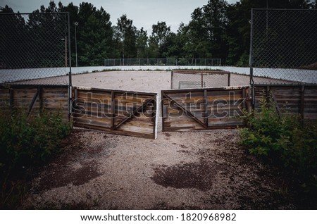 Abandoned old hockey rink in Sweden