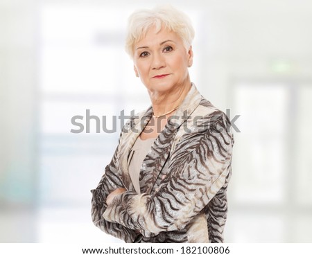 Portrait of elder woman.