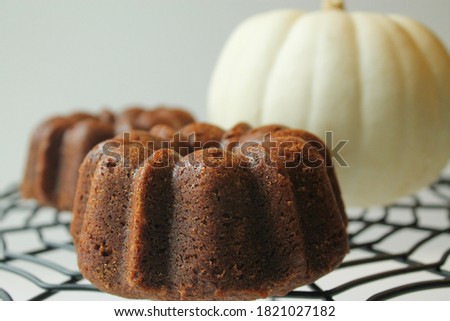 Spiced Fall pumpkin bundt cakes