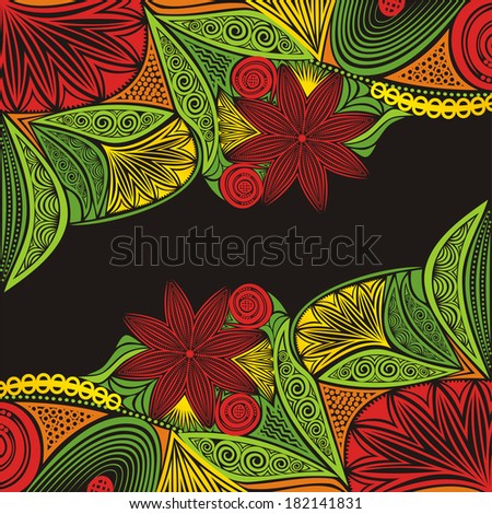 Floral nature pattern background illustration